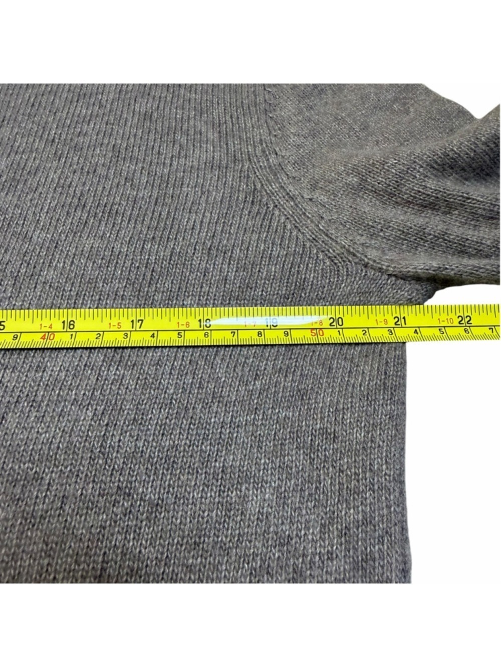Jenni Kayne Everyday Sweater Taupe Wool Cashmere Blend Knit Pullover Quiet Lux - Picture 8 of 9